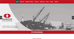 Desktop Screenshot of emiratesstevedoring.com